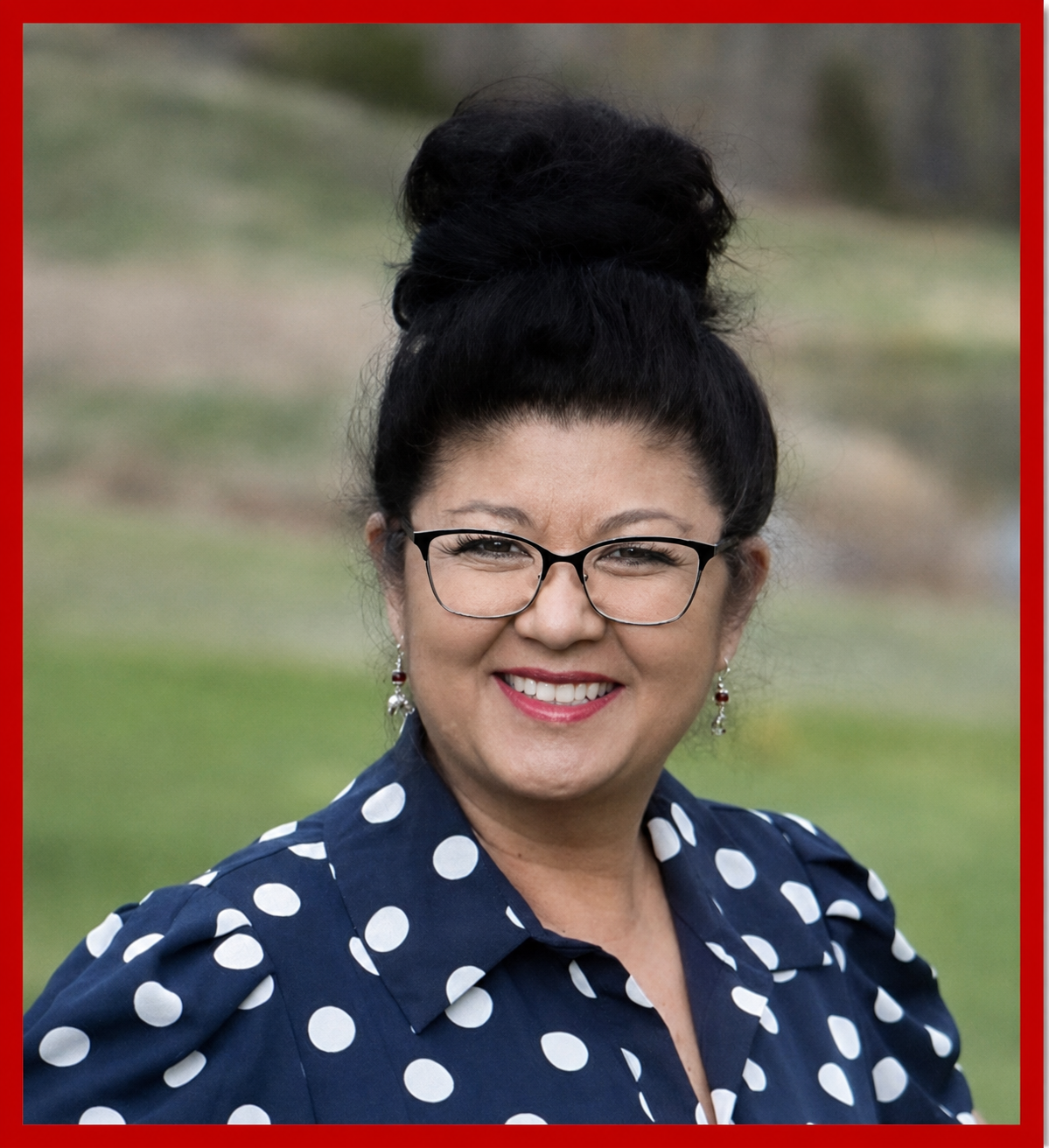 Chiko Olson campaign event